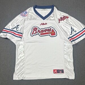 Atlanta Braves Football Jersey MLB Baseball Stitched Lee Sport Vintage Throwback